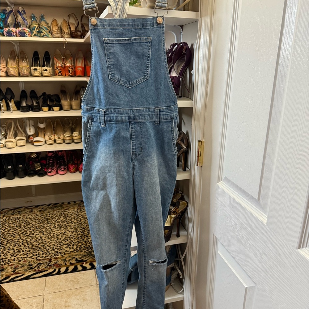 Forever 21 Classic Blue Jean Overalls